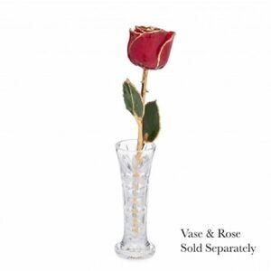 The Forever Rose Red 24K Gold Trimmed Forever Rose with Vase